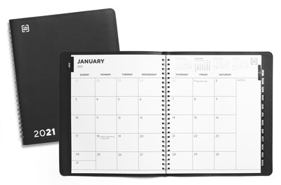 2021 TRU RED™ 7 x 9 Appointment Book, Black (TR52183-21)