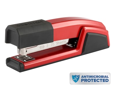 Bostitch Epic Desktop Stapler, 25 Sheet Capacity, Red (B777-RED)