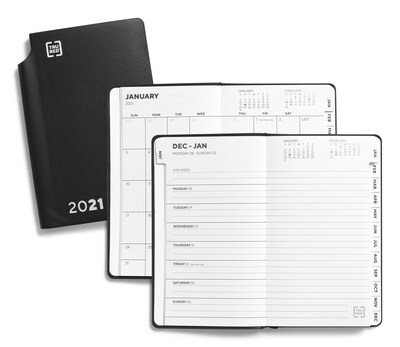 2021 TRU RED™ 3 x 6 Appointment Book, Black (TR58445-21)