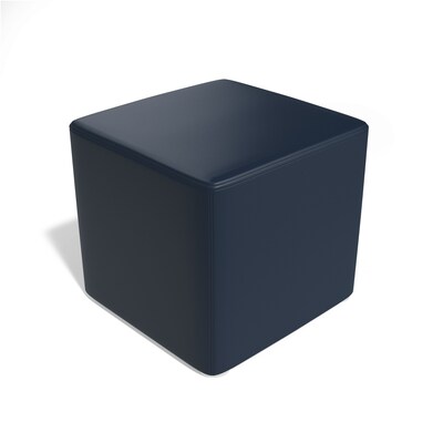 Union & Scale™ Workplace2.0 Fabric Cube Ottoman, Ocean (UN58070)