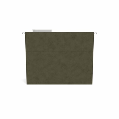 Staples® Hanging File Folder, 3-Tab, Letter Size, Standard Green, 250/Carton (116806CT)