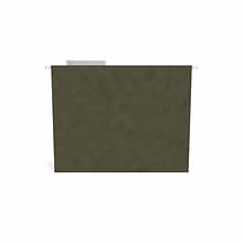 Staples® Hanging File Folder, 3-Tab, Letter Size, Standard Green, 250/Carton (116806CT)