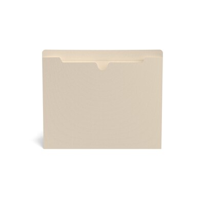 Staples® Reinforced File Jacket, Flat, Letter Size, Manila, 100/Box (TR293050)