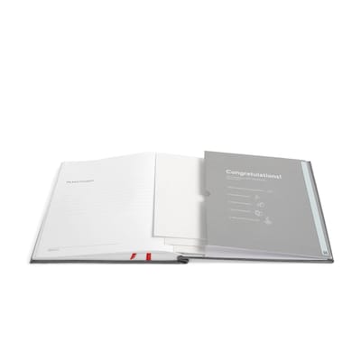 TRU RED™ Square Explore Journal, Dotted, Gray (TR58433-CC)
