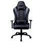 Quill Brand® Emerge Vartan Bonded Leather Gaming Chair, Purple/Black (59259)