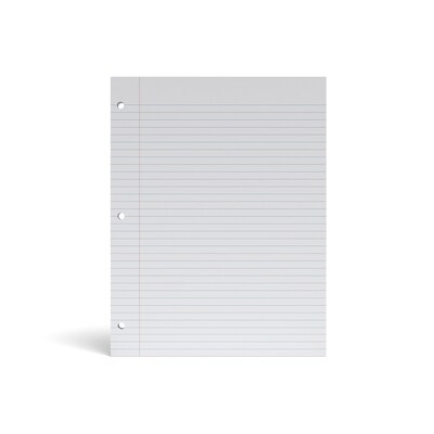TRU RED™ College Ruled Filler Paper, 8.5 x 11, 100 Sheets/Pack, 12 Packs/Carton (TR16183)