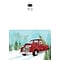 Custom Merry Christmas Vintage Red Truck With Trees Cards, with Envelopes, 7-7/8 x 5-5/8, 25 Cards