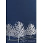 Custom Happy Holidays Frosty Shimmer Trees Cards, with Envelopes, 7-7/8" x 5-5/8", 25 Cards per Set