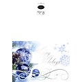 Custom Happy Holidays Blue Ornaments Cards, with Envelopes, 7-7/8 x 5-5/8, 25 Cards per Set