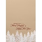 Custom Merry Christmas And Happy New Year Trees Cards, with Envelopes, 7-7/8" x 5-5/8", 25 Cards per Set