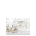 Custom Seasons Greetings Pearl Ornament Cards, with Envelopes, 7 x 5, 25 Cards per Set