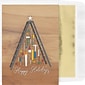 Custom Happy Holidays Tools Christmas Tree Cards, with Envelopes, 5-5/8" x 7-7/8", 25 Cards per Set