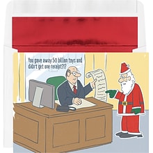 Custom Tax Time Cartoon Funny Holiday Cards, with Envelopes, 7-7/8 x 5-5/8, 25 Cards per Set