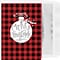 Custom Merry Christmas Plaid Ornament Cards, with Envelopes, 5-5/8 x 7-7/8, 25 Cards per Set