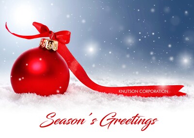 Custom Season's Greetings Red Ornament Cards, with Envelopes, 7-7/8" x 5-5/8", 25 Cards per Set