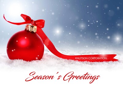 Custom Seasons Greetings Red Ornament Cards, with Envelopes, 7-7/8 x 5-5/8, 25 Cards per Set