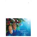 Custom Happy Holidays Pine Cone Cards, with Envelopes, 7 x 5, 25 Cards per Set