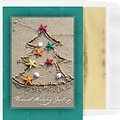Custom Warmest Holiday Beach Cards, with Envelopes, 5-5/8 x 7-7/8, 25 Cards per Set