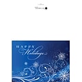 Custom Happy Holidays Snowflakes Cards, with Envelopes, 7-7/8 x 5-5/8, 25 Cards per Set