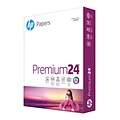 HP Premium 8.5 x 11 Multipurpose LaserJet Paper, 24 lbs., 100 Brightness, 500 Sheets/Ream (HPJ1124