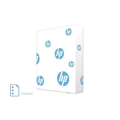 HP 8.5 x 11 3-Hole Punch Multipurpose Paper, 20 Lb., 92 Brightness, 500/Ream (HPC3HP)
