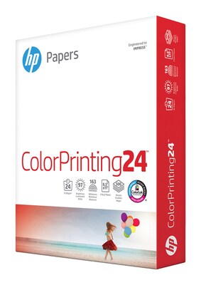 HP ColorPrinting24 8.5 x 11 Color Copy Paper, 24 lbs., 97 Brightness, 500/Ream (HPK115)
