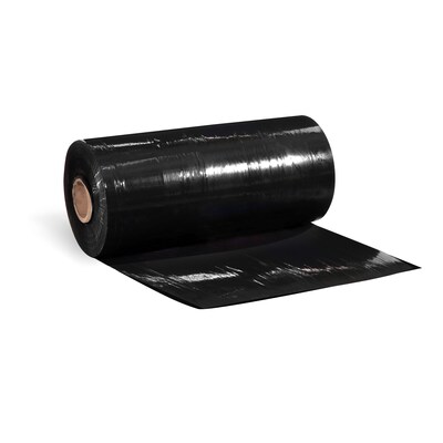 20 x 5000 80 Gauge Blown Machine Length Stretch Wrap, Black (CW58524/1802932)