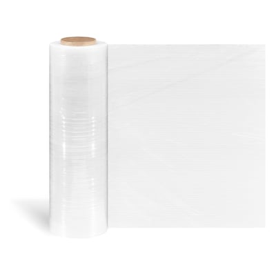 18 x 1500 90 Gauge Blown Stretch Wrap, Clear, 4/Carton (CW58526/1805256)