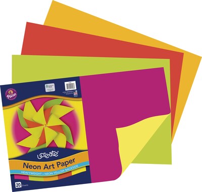 Pacon UCreate 12 x 18 Construction Paper, Assorted Colors, 20 Sheets/Pack (PAC104303)