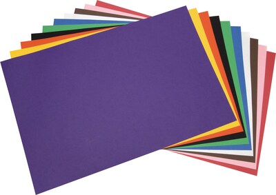 Tru-Ray 12" x 18" Construction Paper, Assorted Colors, 50 Sheets/Pack (P103063)