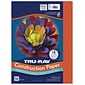 Tru-Ray 9" x 12" Construction Paper, Orange, 50 Sheets (P103002)