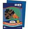SunWorks 9 x 12 Construction Paper, Bright Blue, 50 Sheets (P7503)
