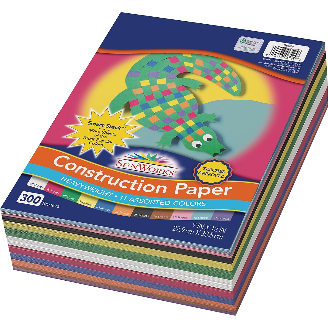 Lilac Pacon SunWorks Construction Paper 7104 9 x 12 100-Count 