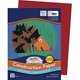 Prang Construction Paper, Red,  9 x 12, 50 Sheets (P6103)