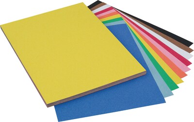 Riverside 3D 9 x 12 Construction Paper, Assorted Colors, 50 Sheets (P103637)