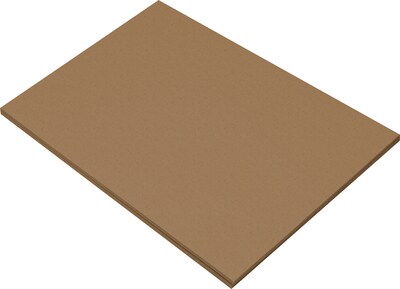 Riverside 3D 12 x 18 Construction Paper, Brown, 50 Sheets (P103629)