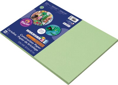Riverside 3D 12 x 18 Construction Paper, Light Green, 50 Sheets (P103619)