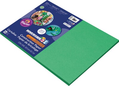 Riverside 3D 12 x 18 Construction Paper, Green, 50 Sheets (P103620)