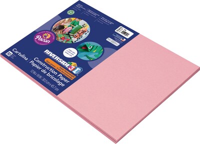 Riverside 3D 12 x 18 Construction Paper, Pink, 50 Sheets (P103615)