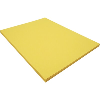 Riverside 3D 9 x 12 Construction Paper, Yellow, 50 Sheets (P103592)