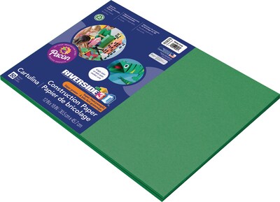 Riverside 3D 12 x 18 Construction Paper, Holiday Green, 50 Sheets (P103578)