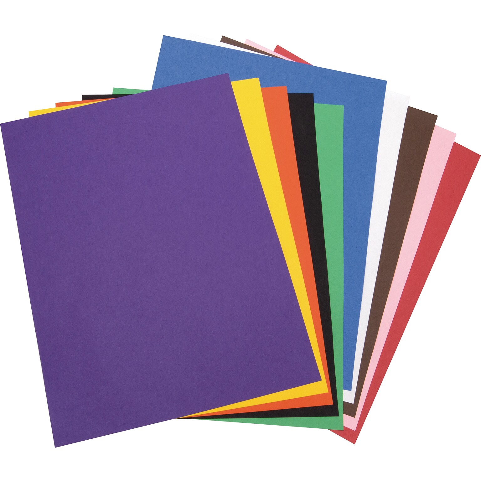 Tru-Ray 9 x 12 Construction Paper, Assorted Colors, 50 Sheets (P103031)