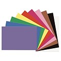 SunWorks 24 x 36 Construction Paper, Assorted Colors, 50 Sheets (P6523)