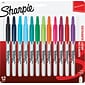 Sharpie Retractable Permanent Markers, Fine Tip, Assorted, 12/Pack (32707)