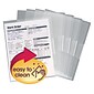 Smead Organized Up Heavy Duty Plastic File Pocket, Letter Size, Clear, 5/Pack (85751)