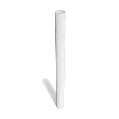 Coastwide Professional Mailing Tube with End Cap, 2" x 24", White, 12/Pack (CW55308)