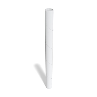 3" x 36" Mailing Tube with Caps, White, 12/Carton (ST55306)
