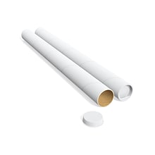 Coastwide Professional™ 3 x 36 Mailing Tube with Caps, White, 12/Carton (CW55306)