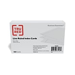 TRU RED™ 3 x 5 Index Cards, Legal Ruled, White, 100/Pack (TR50993)