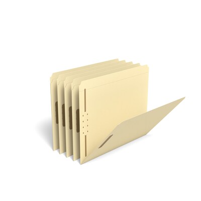 TRU RED™ Reinforced Classification Folder, 2 Expansion, Letter Size, Manila, 50/Box (TR18697)
